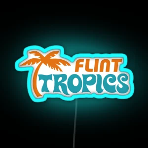 Flint Tropics Semi Pro Jersey RGB Neon Sign