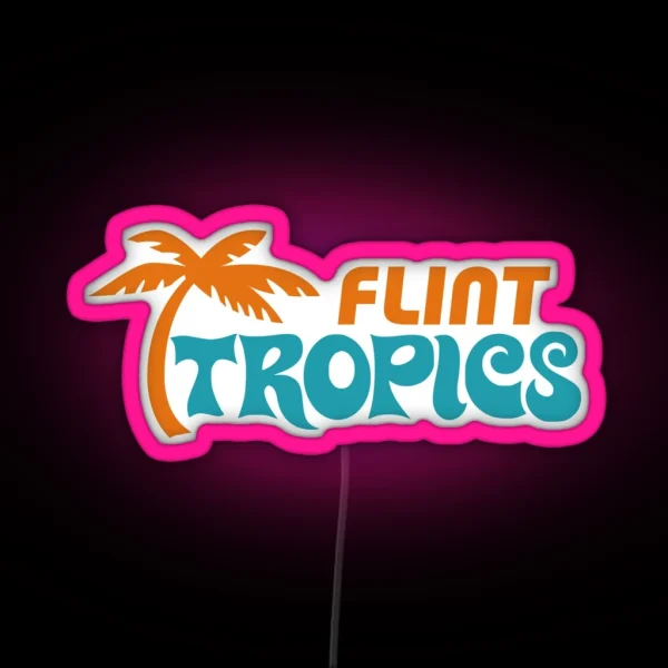 Flint Tropics Semi Pro Jersey RGB Neon Sign