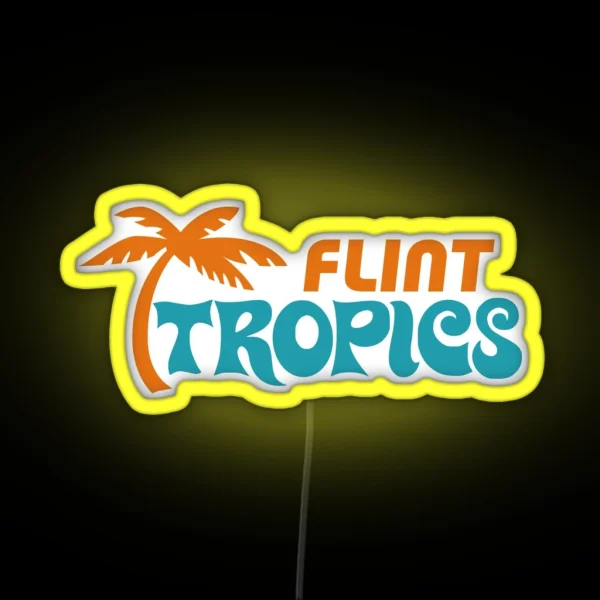 Flint Tropics Semi Pro Jersey RGB Neon Sign