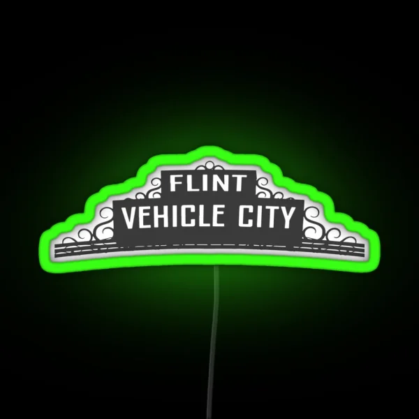 Flint Vehicle City RGB Neon Sign