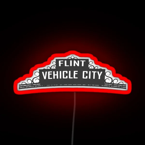 Flint Vehicle City RGB Neon Sign