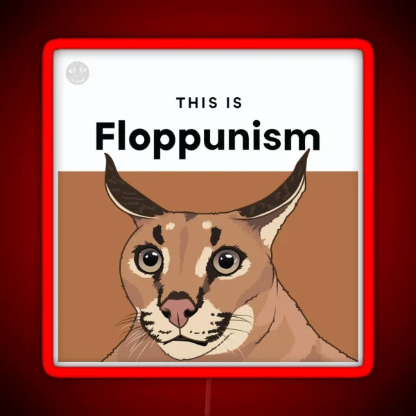Floppunism Floppa RGB Neon Sign