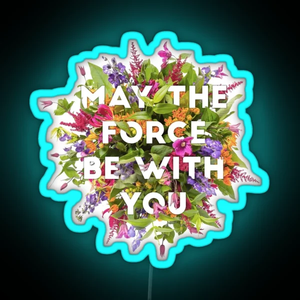 Floral Force RGB Neon Sign