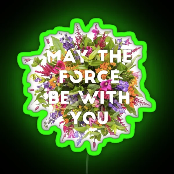 Floral Force RGB Neon Sign