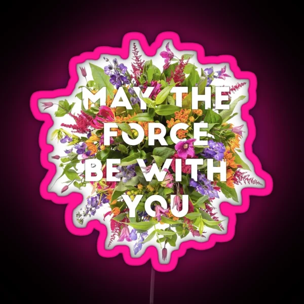Floral Force RGB Neon Sign