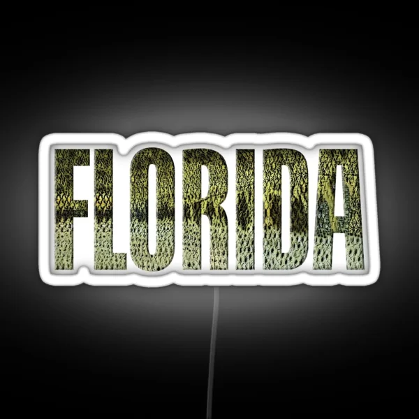 Florida Large Mouth Bass RGB Neon Sign