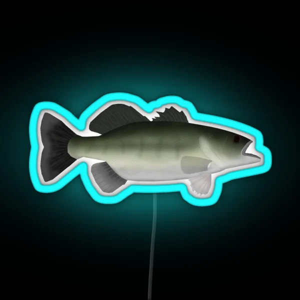 Florida Largemouth Bass RGB Neon Sign