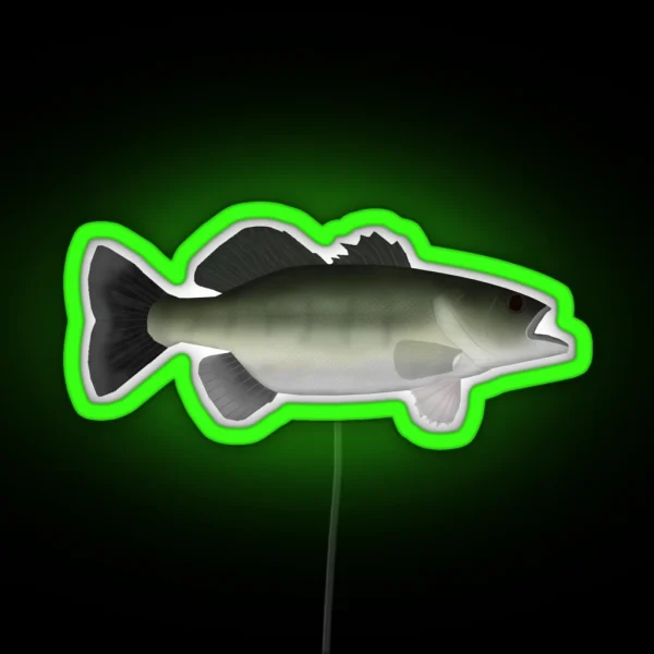 Florida Largemouth Bass RGB Neon Sign