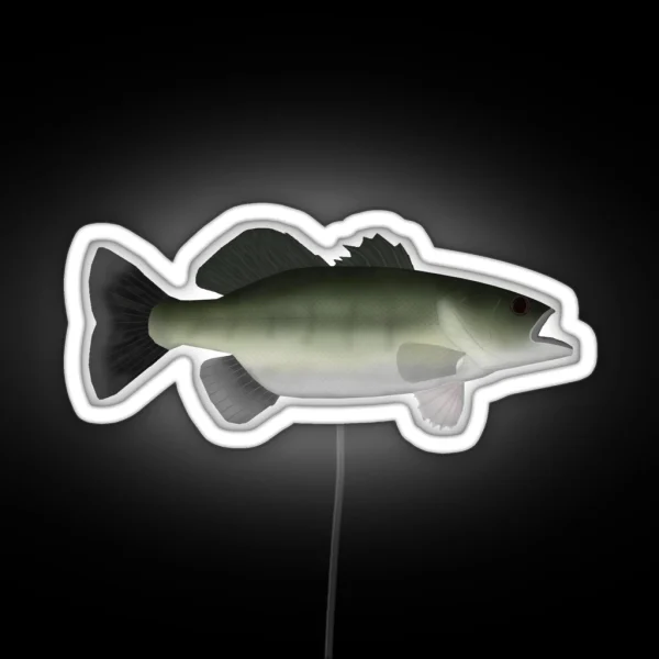 Florida Largemouth Bass RGB Neon Sign