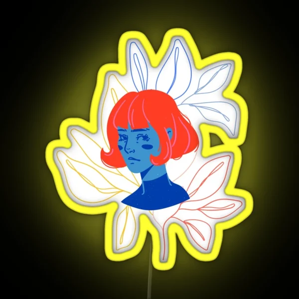 Flower Girl RGB Neon Sign