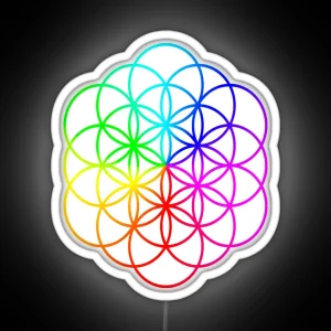 Flower Of Lifethe Flower Of Life RGB Neon Sign