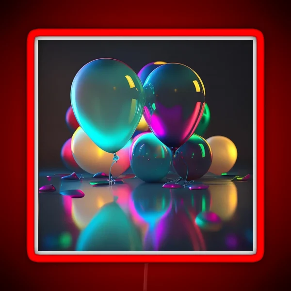 Fluorescent Balloon Game RGB Neon Sign