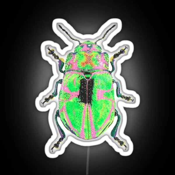 Fluorescent Beetle RGB Neon Sign