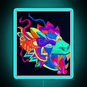 Fluorescent Dragon RGB Neon Sign