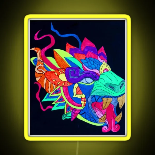Fluorescent Dragon RGB Neon Sign