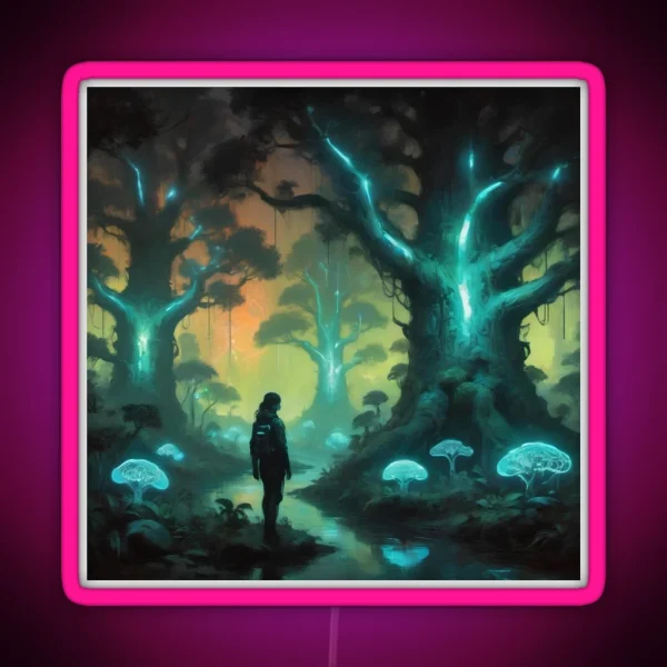 Fluorescent Forest RGB Neon Sign