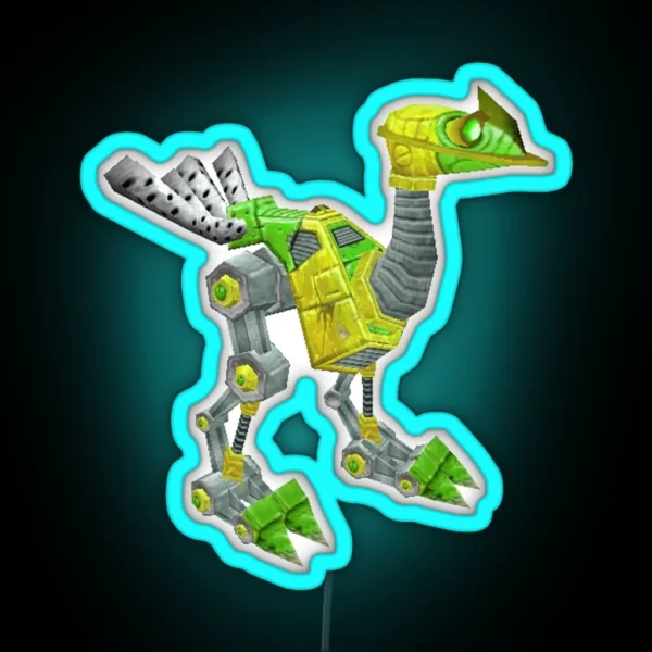 Fluorescent Green Mechanostrider RGB Neon Sign