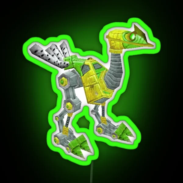 Fluorescent Green Mechanostrider RGB Neon Sign