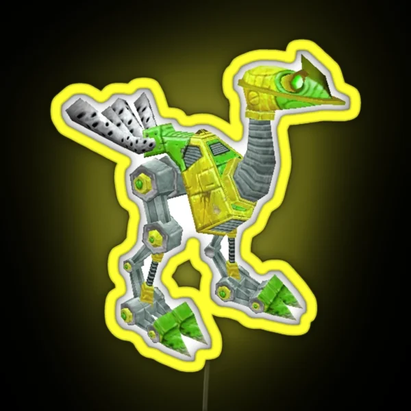 Fluorescent Green Mechanostrider RGB Neon Sign
