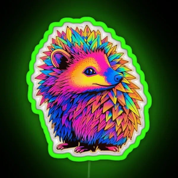 Fluorescent Spiky Guardian RGB Neon Sign