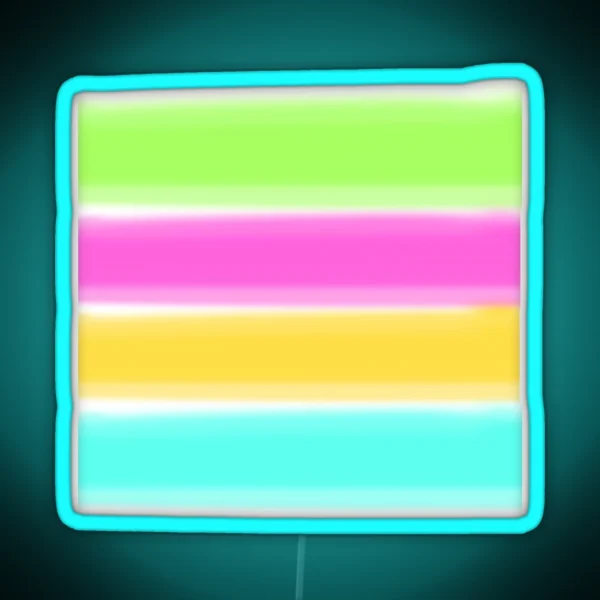 Fluorescent Stripes RGB Neon Sign
