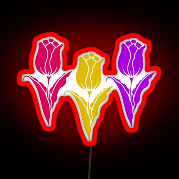 Fluorescent Tulips RGB Neon Sign