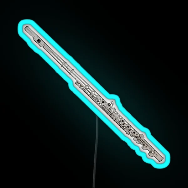 Flute Art RGB Neon Sign