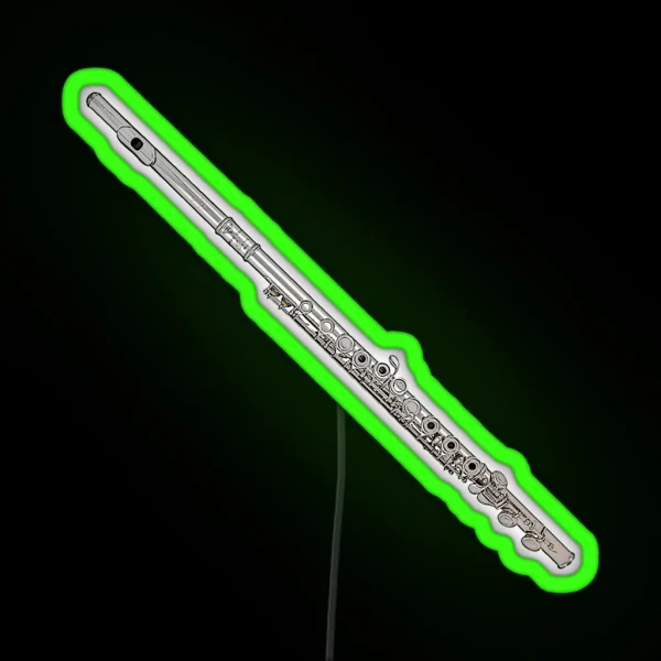 Flute Art RGB Neon Sign