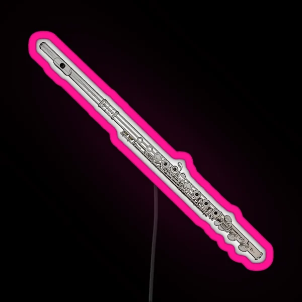 Flute Art RGB Neon Sign