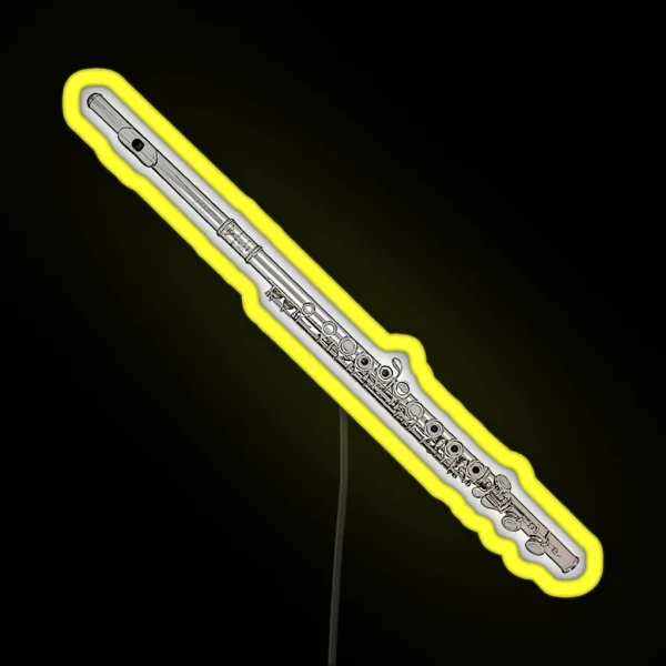 Flute Art RGB Neon Sign