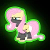 Fluttershy Ninja RGB Neon Sign - Image 4