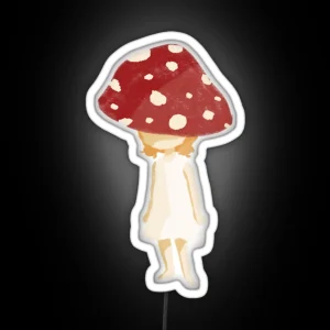 Fly Agaric Girl RGB Neon Sign