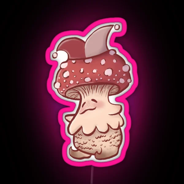 Fly Agaric Jester RGB Neon Sign
