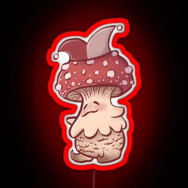 Fly Agaric Jester RGB Neon Sign