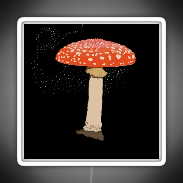 Fly Agaric Mushroom Amanita Muscaria RGB Neon Sign