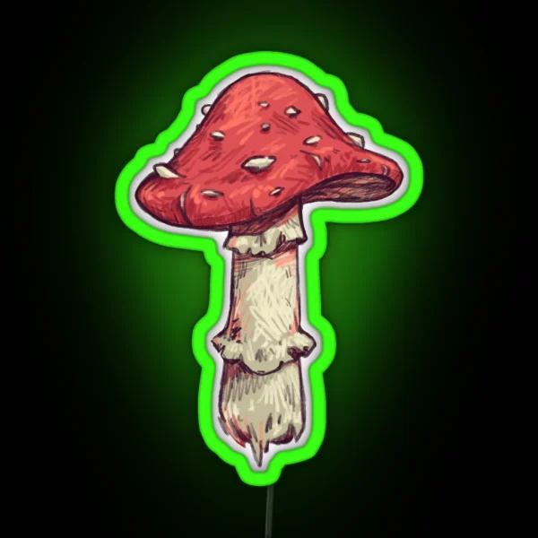 Fly Agaric Mushroom RGB Neon Sign