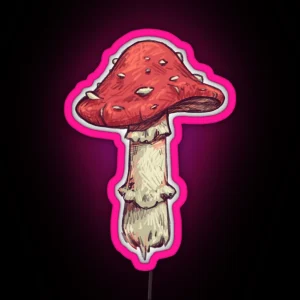 Fly Agaric Mushroom RGB Neon Sign