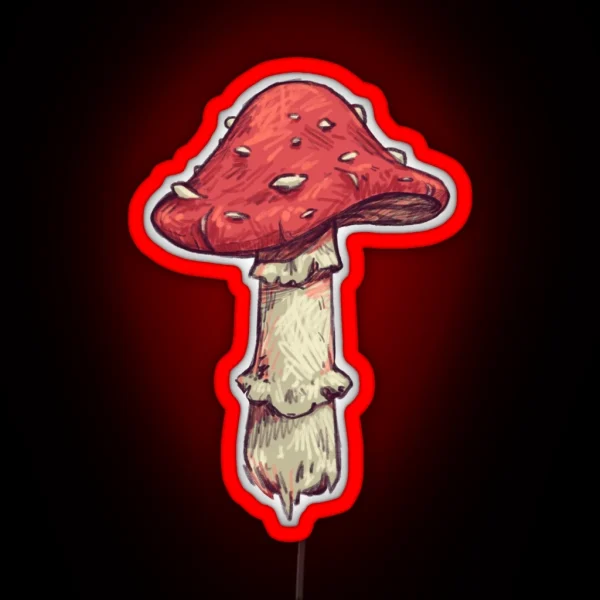Fly Agaric Mushroom RGB Neon Sign