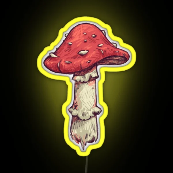Fly Agaric Mushroom RGB Neon Sign