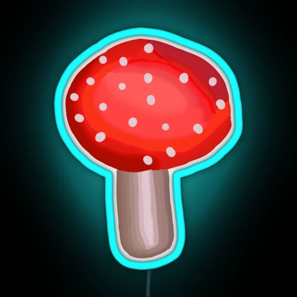 Fly Agaric Mushroom RGB Neon Sign