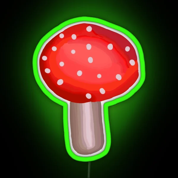Fly Agaric Mushroom RGB Neon Sign