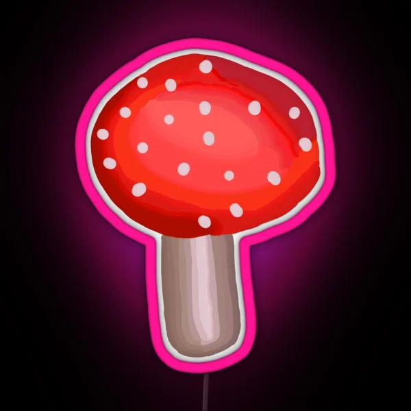 Fly Agaric Mushroom RGB Neon Sign
