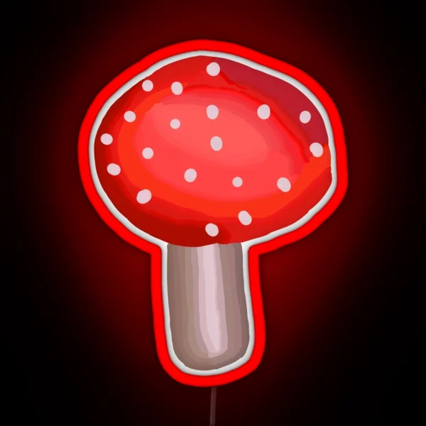 Fly Agaric Mushroom RGB Neon Sign