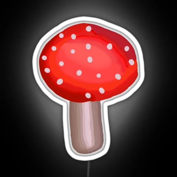 Fly Agaric Mushroom RGB Neon Sign
