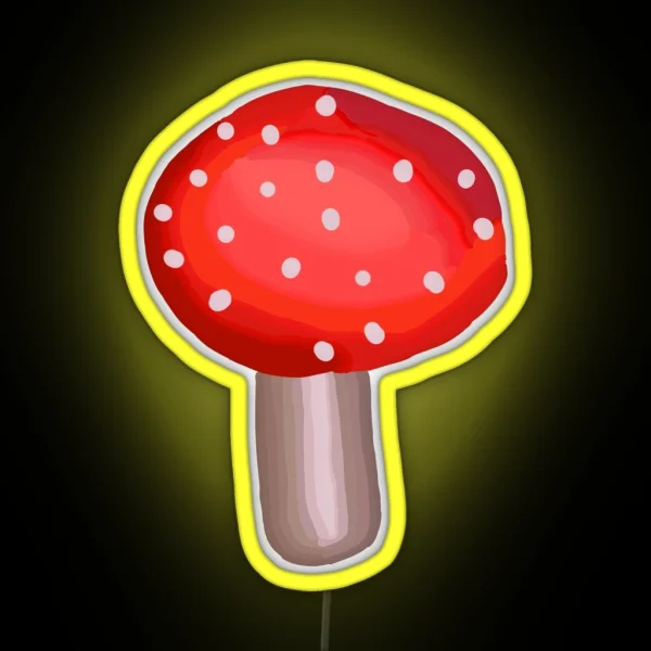 Fly Agaric Mushroom RGB Neon Sign