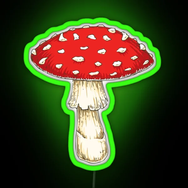 Fly Agaric Mushroom RGB Neon Sign