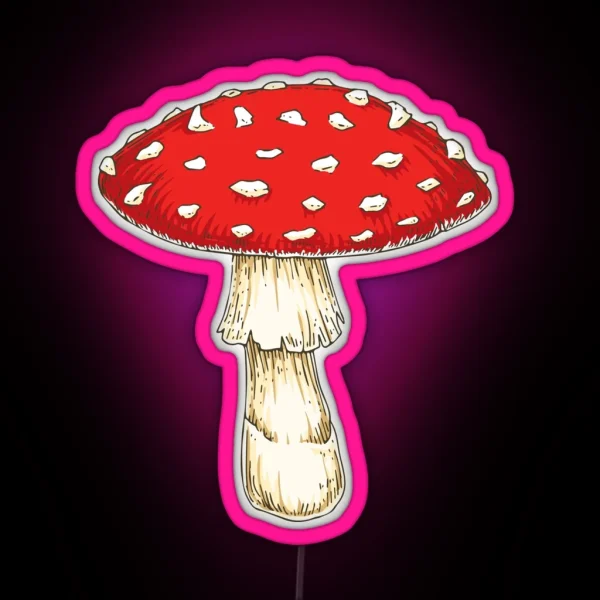 Fly Agaric Mushroom RGB Neon Sign