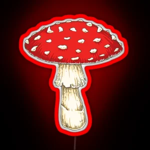 Fly Agaric Mushroom RGB Neon Sign