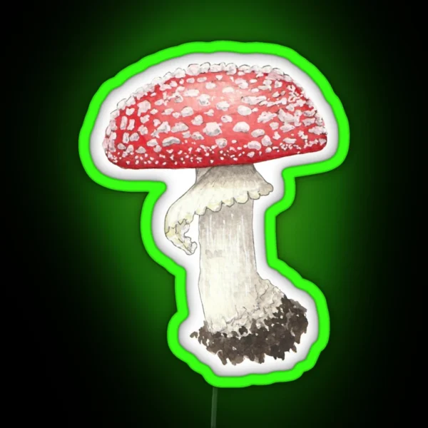 Fly Agaric Mushroom RGB Neon Sign