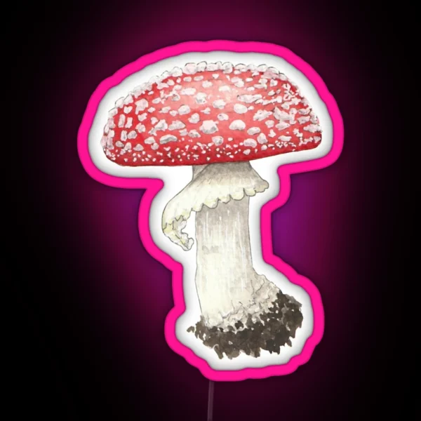 Fly Agaric Mushroom RGB Neon Sign